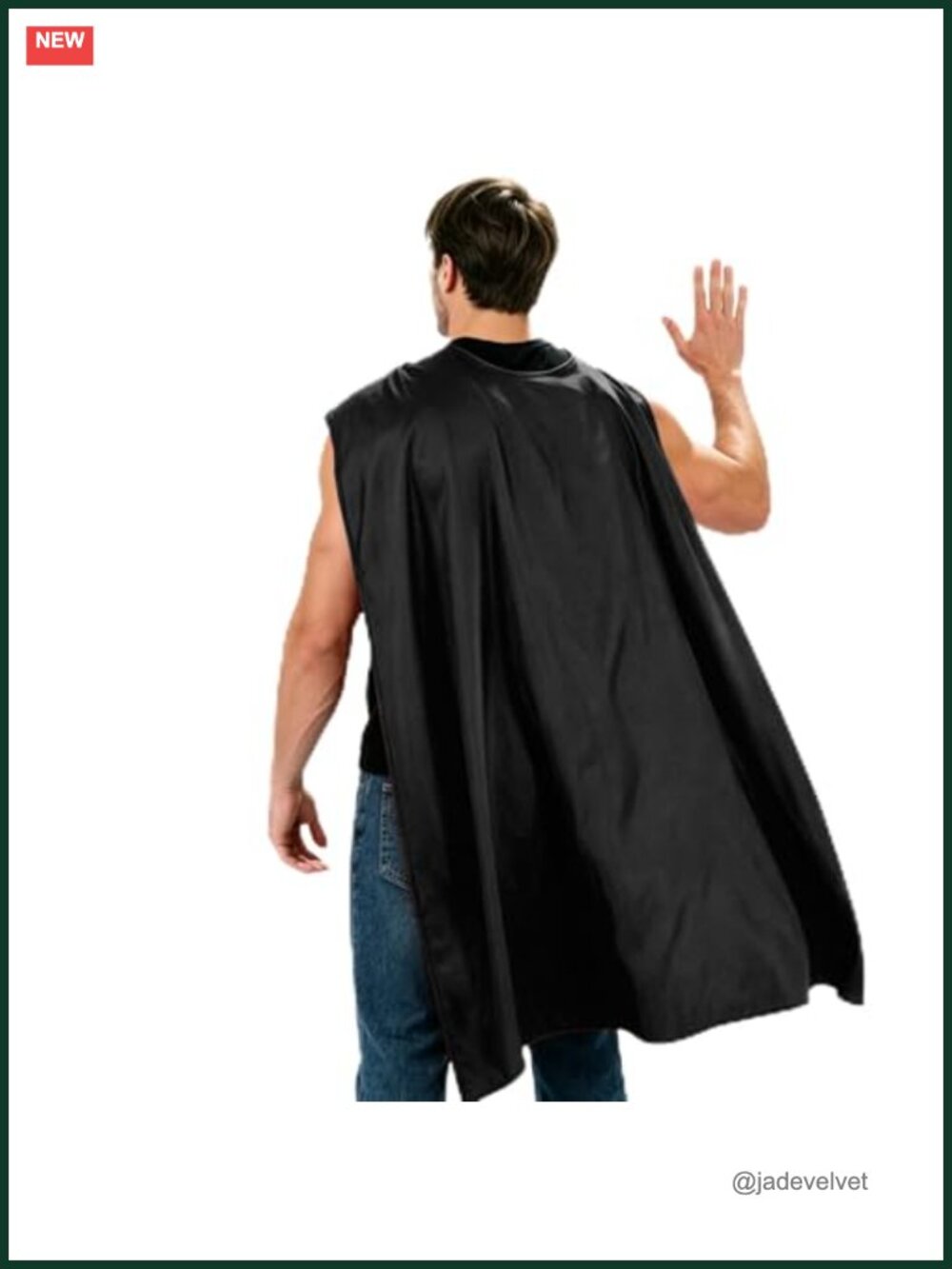 Adult Superhero Cape and Mask Halloween Vampire Costume
